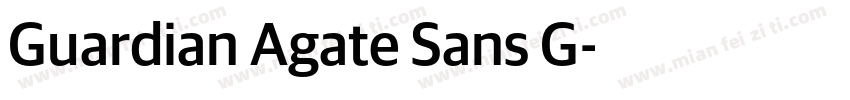 Guardian Agate Sans G字体转换